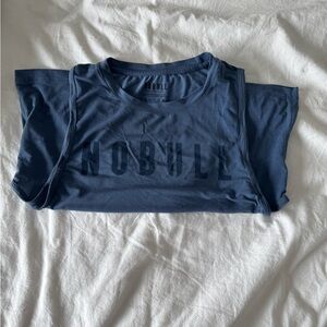 NoBull Blue Cropped Muscle tank; size small